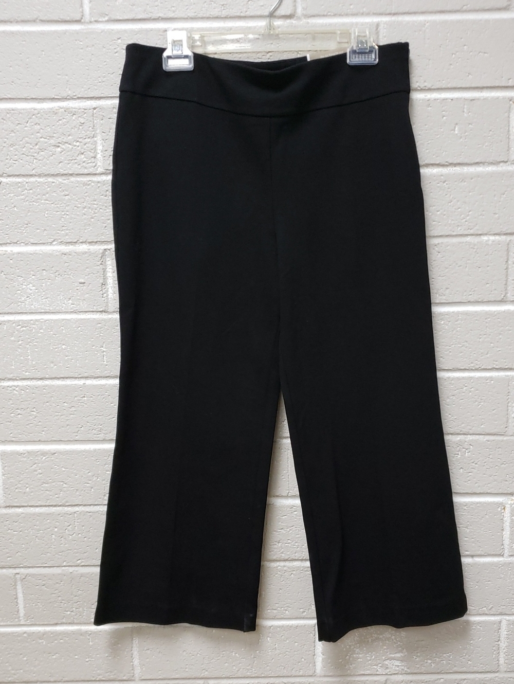 Chico's Black Wide-Leg Ponte Pants